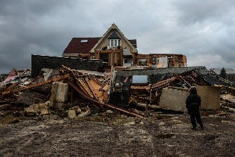 Damaged Houses In The Rockaways