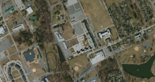 Fort Meade, Maryland. Aerial view via Mapbox.