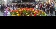 The gathering at Liberty after the verdict