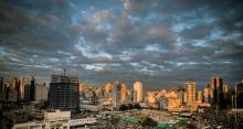 Protesters gathering on Monday the 17th of June, at Largo da Batata in the city of São Paulo