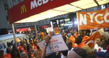 fast food workers on strike