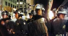 Police presence at Zuccotti