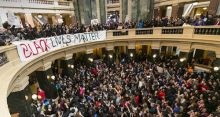 Black Lives Matter protesters occupy the Wisconsin Capitol 