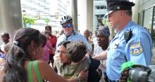 Cheri Honkala, Green Party Vice Presidential nominee, engaged in nonviolent civil disobedience at an Occupy Fannie Mae action