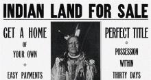 Vintage Poster: Indian Land for Sale