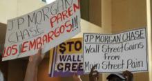 picture of jp morgan chase bank protest