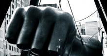 Image: Joe Lewis' fist sculpture