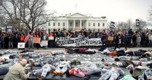 Photo of youth protest at White House