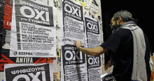 Greece referendum posters