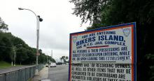 Entrance to Rikers Island