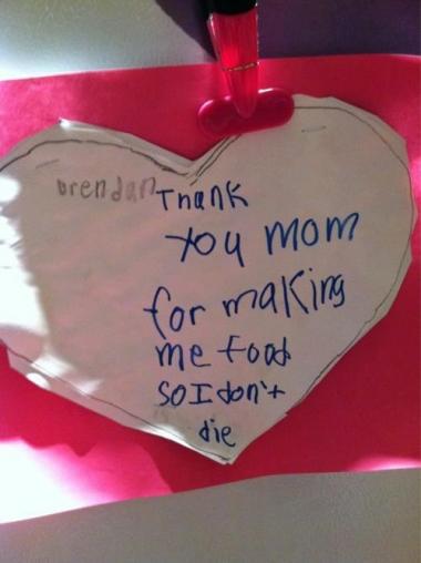 child's valentine to mom