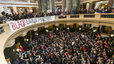 Black Lives Matter protesters occupy the Wisconsin Capitol 