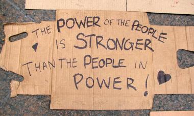 The power of the people is stronger than the people in power