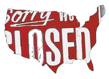 USA closed for business