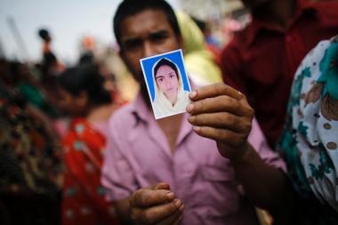 A missing garment worker