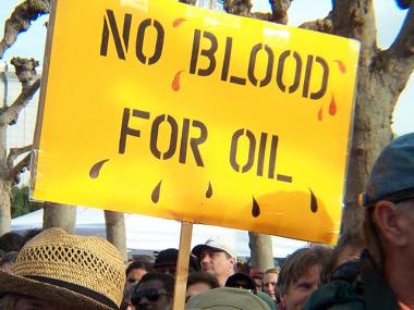 no blood for oil