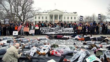 Photo of youth protest at White House