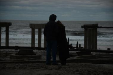 A couple after the storm